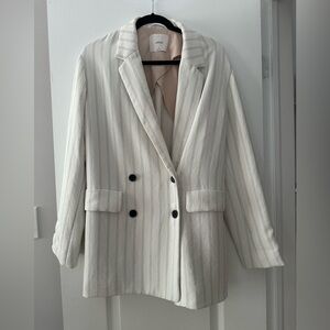 Wilfred Cherelle Cream Striped Blazer